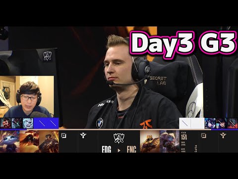 EDG vs FNC | Day3 G3 | 世界大会2022 Group Stage 日本語実況解説