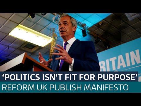 Reform UK launch party manifesto