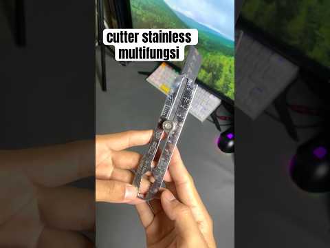 Cutter penggaris multifungsi #cutter #cutterpenggaris #cuttermultifungsi #cutterstainless