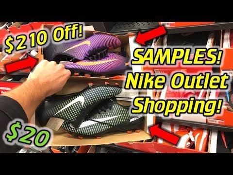 $20 for ANY Cleats at the Nike Outlet! (SAMPLES) - Soccer Cleats/Football Boots Nike Outlet Shopping - UCUU3lMXc6iDrQw4eZen8COQ