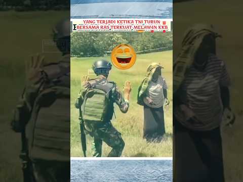 ketika ras terkuat turun bersama tni #tni #tniindonesia #bravo