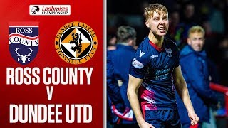 Ross County 1-1 Dundee United | Lindsay Rescues County with Late Goal | Ladbrokes Championship