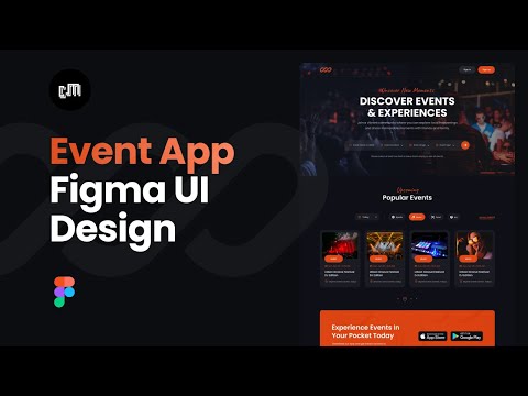 Event App UI Design - [Figma Speed Art]
