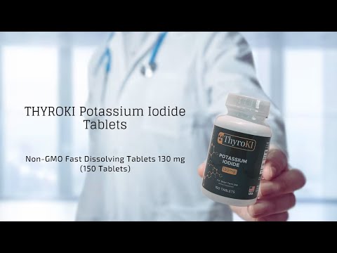Potassium Iodide ThyroKi Tablets (130 mg, 150 Tablets) Safecastle.com