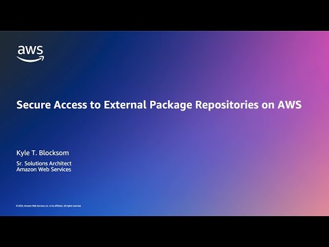 Secure Access to External Package Repositories on AWS | Amazon Web Services
