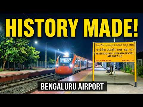 FIRST TIME ❗ Vande Bharat Express crosses Bengaluru Airport 🚆✈️Station