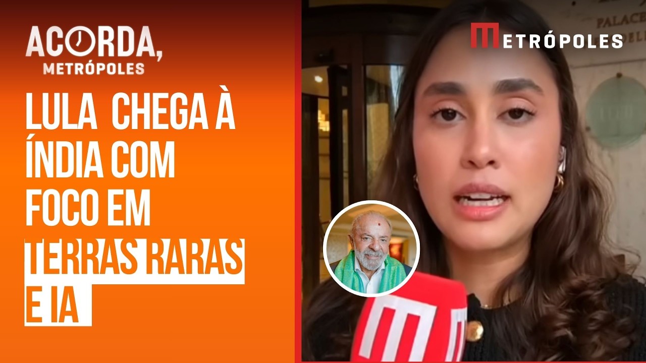 Lula chega à Índia com terras raras e inteligência artificial na pauta
