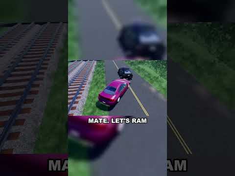 Train Smashes Parked Car At Full Speed