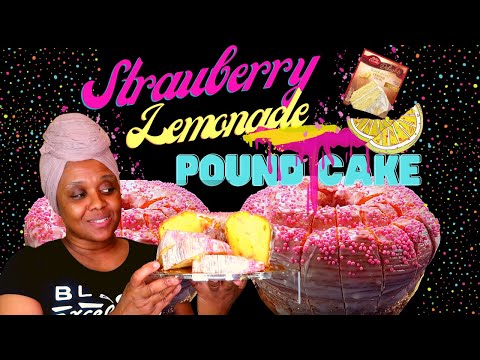 Strawberry Lemonade POUND CAKE 🍓🍋 | Betty Crocker Box-Mix Hack You NEED to Try!