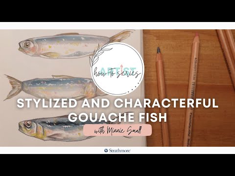 Stylized and Characterful Gouache Fish | With Minnie Small