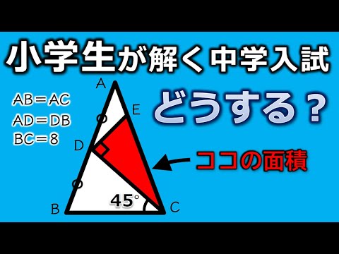 【図形の難問】なかなか解けない　難関中学の算数