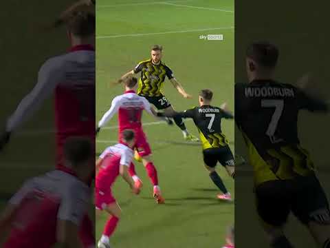 Hold the pose! 📸 A sublime strike from Accrington Stanley's Alex Henderson last night 🚀