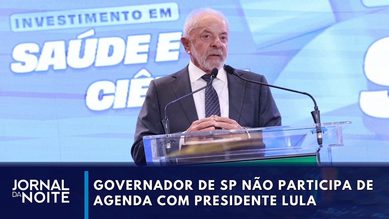 Governador de SP não participa de agenda com presidente Lula