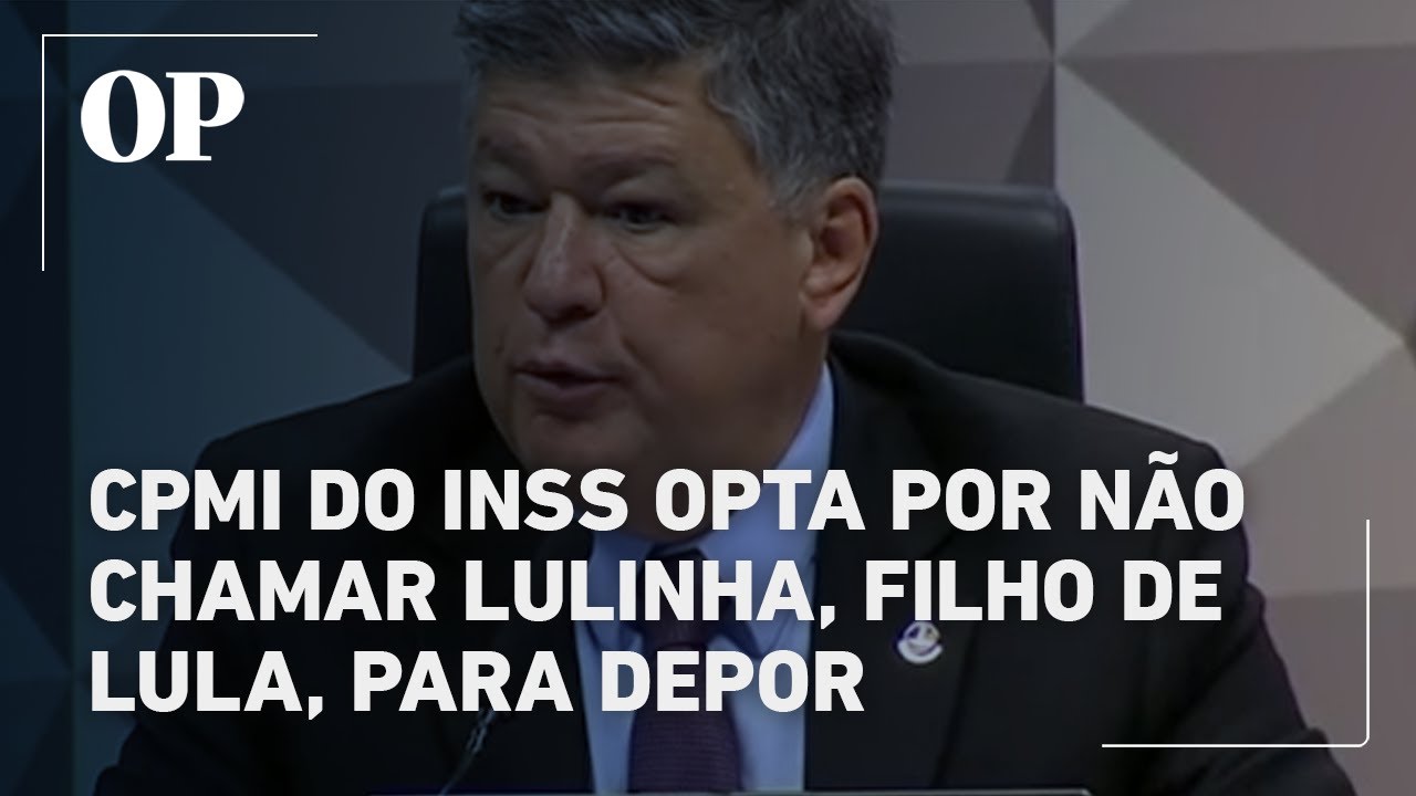 Pedido para ouvir Lulinha filho de Lula na CPMI do INSS é rejeitado pela comissão