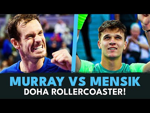 Andy Murray vs Jakub Mensik ROLLERCOASTER | Doha 2024 HIghlights