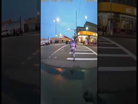 Police chasing robot #shorts #robot #robotics