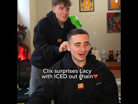 Clix SURPRISES Lacy with ICED OUT chain 🥶❤️
