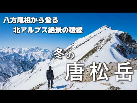 【 雪山登山 】唐松岳 八方尾根から登る北アルプス絶景の頂きへ 日帰り登山