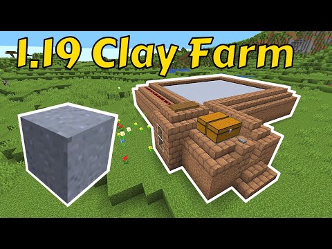Minecraft Tutorial | EASY Auto Clay Farm | 1.19