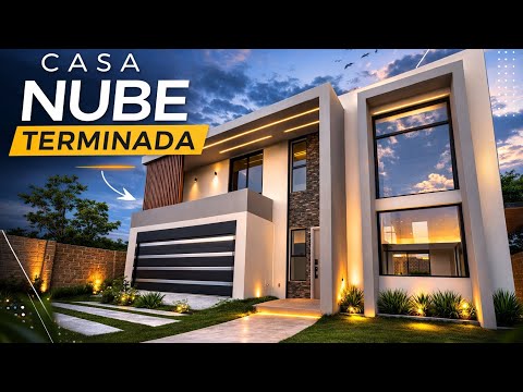 TERMINAMOS la construcción de ESTA CASA 🏡  con vista a un VOLCÁN 🌋  - Proyecto NUBE