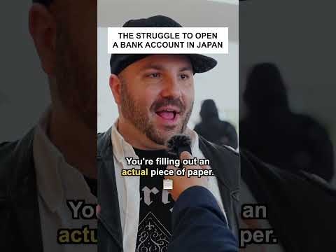 The Struggle to Open a Bank Account in Japan #shorts