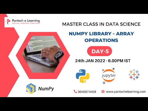 Day5 – Numpy library    | 30 Days Free Master Class on Data Science & Analytics