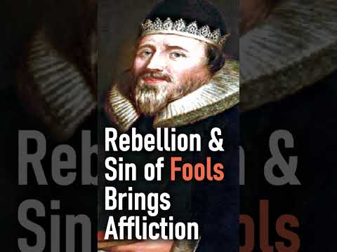 Rebellion & Sin of Fools Brings Affliction - Puritan Richard Sibbes #shorts