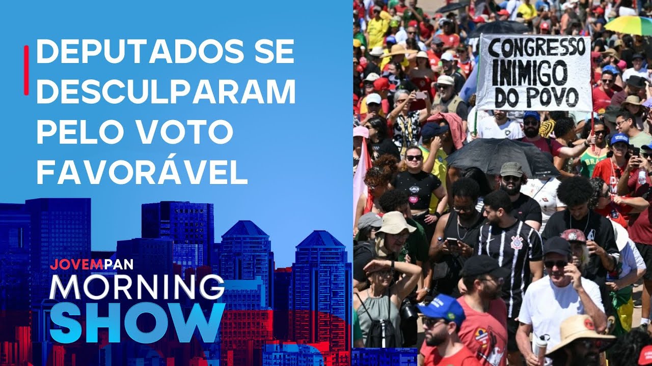 Manifestações contra PEC da Blindagem movimentam as ruas pelo Brasil