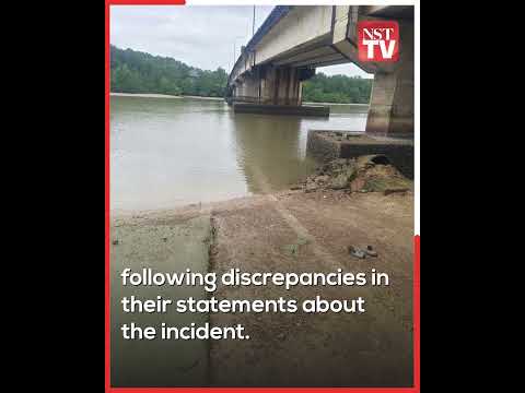Couple arrested after car plunges into river, killing two children