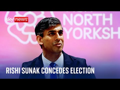 BREAKING: Rishi Sunak concedes election defeat to Labour