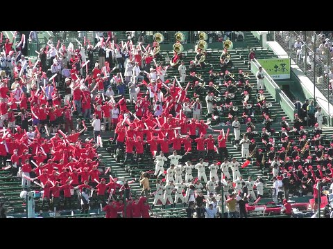≪選手権≫甲子園(2023)　神村学園　得点＆『オー・シャンゼリゼ』『パラダイス銀河』