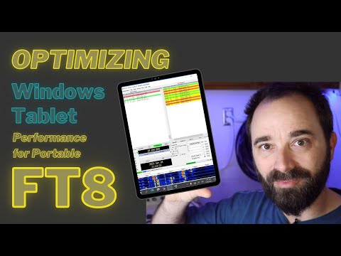 Optimizing a Windows tablet for Portable FT8