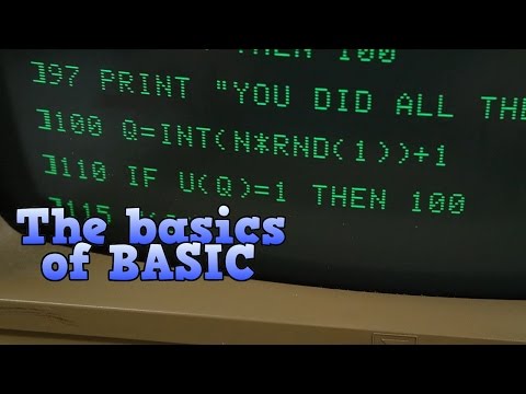 The basics of BASIC, the programming language of the 1980s. - UC8uT9cgJorJPWu7ITLGo9Ww