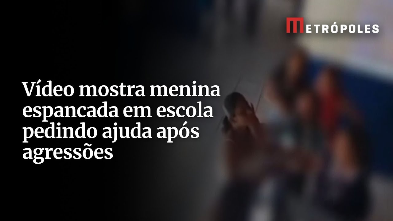 Vídeo mostra menina espancada em escola pedindo ajuda após agressões