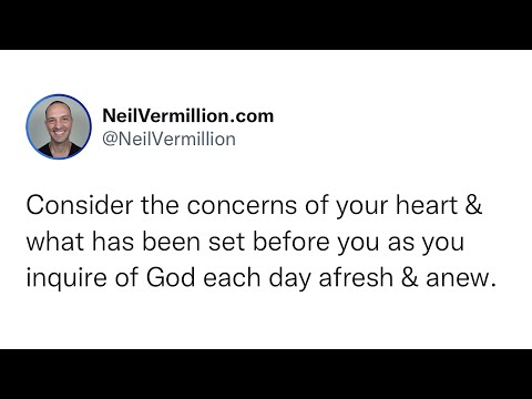 Inquire Of Me Each Day Afresh And Anew - Daily Prophetic Word