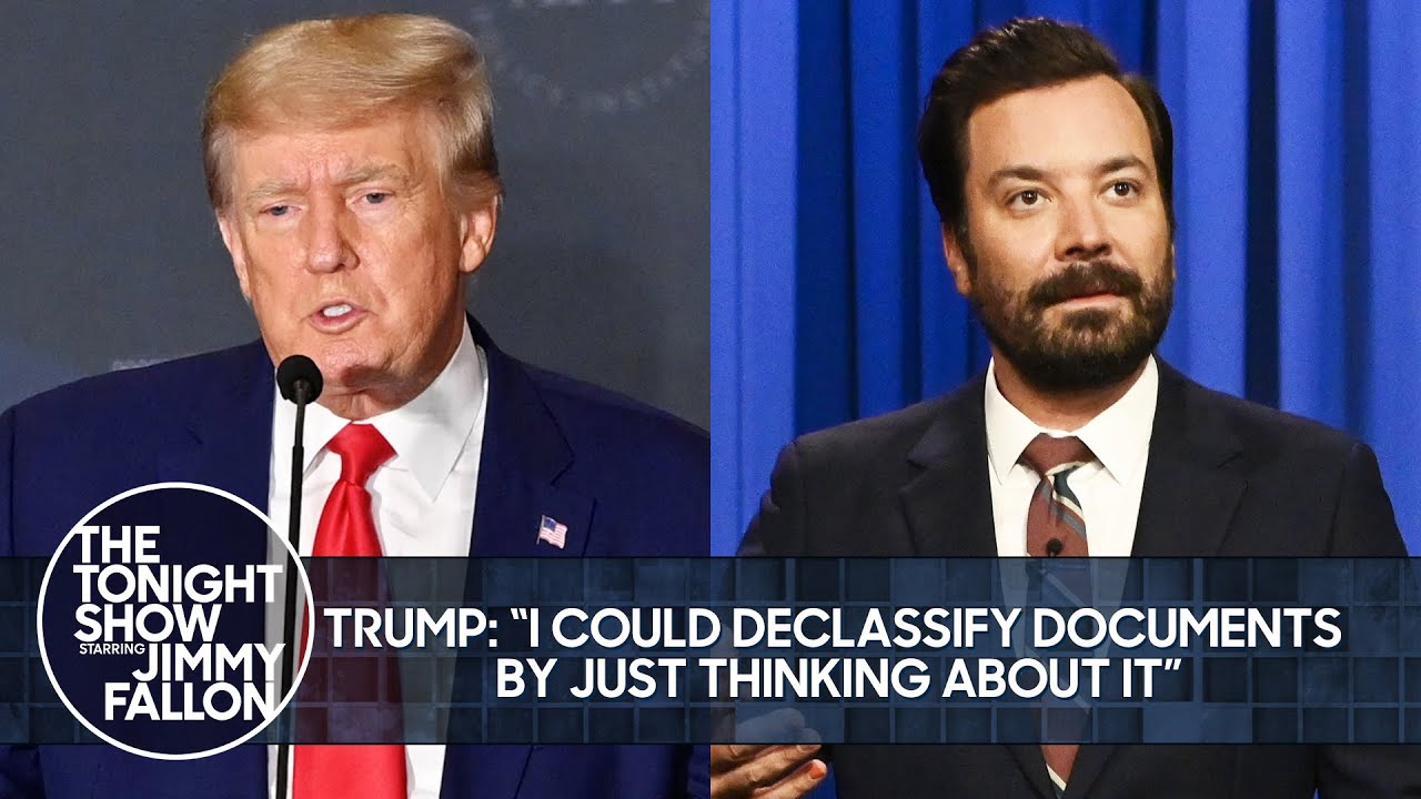 Trump Claims He Can Declassify Documents Just by "Thinking About It" | The Tonight Show