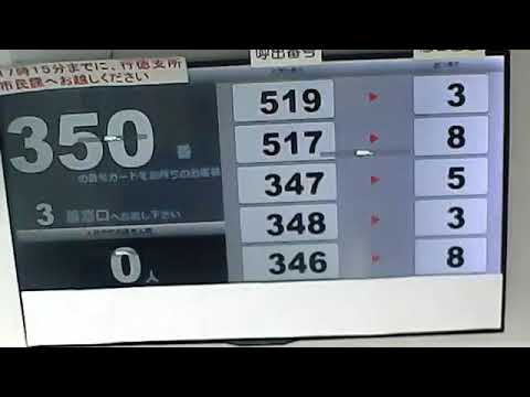 行徳支所市民課　窓口呼び出し状況