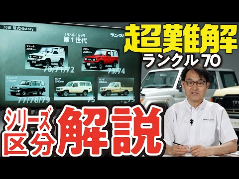 【超難解！】ランクル70の歴史を紐解く！シリーズ区分についてランクル70製品企画担当が詳しく説明します【ランクルゼミナール】