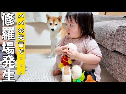 柴犬と1歳娘の名前を呼び間違えてしまい修羅場が発生しました…