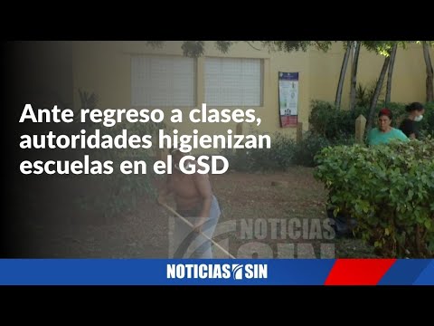 Autoridades desinfectan escuelas por regreso a clases en el GSD