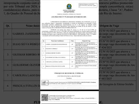 #TRF2 RJ AJAJ # NOMEAÇÕES A/C#