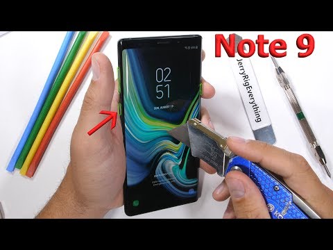 Samsung Note 9 Durability Test! - Bixby is not Secure... - UCWFKCr40YwOZQx8FHU_ZqqQ