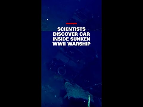 Scientists discover car inside sunken WWII warship