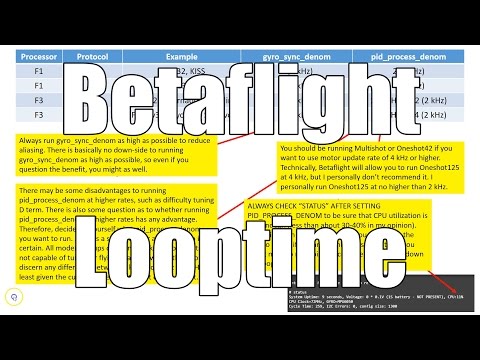 Betaflight Looptime - UCX3eufnI7A2I7IkKHZn8KSQ