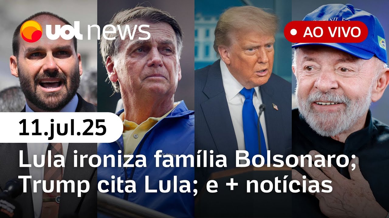Lula ironiza família Bolsonaro Trump se manifesta sobre tarifas ao Brasil últimas notícias ao vivo
