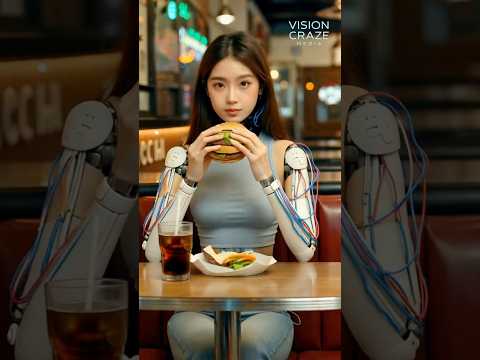 When an Android Enjoys Fast Food Like a Human