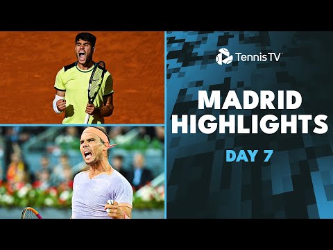 Nadal vs Lehecka Under the Lights; Alcaraz, Sinner in Action | Madrid 2024 Highlights Day 6