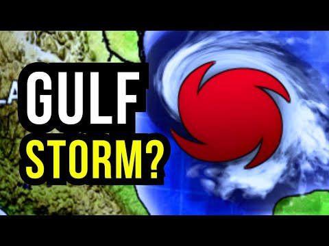 System forming in the Gulf of Mexico...