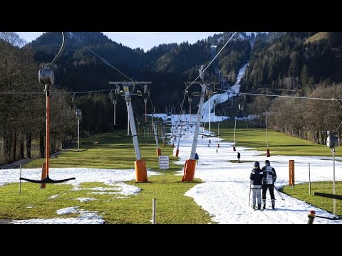 Alpes com falta de neve