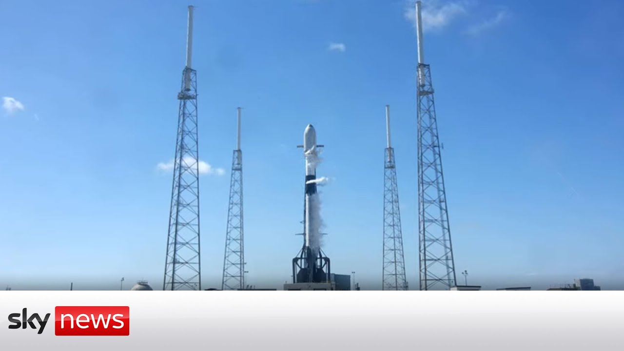SpaceX launches rocket with 56 Starlink satellites to low-Earth Orbit